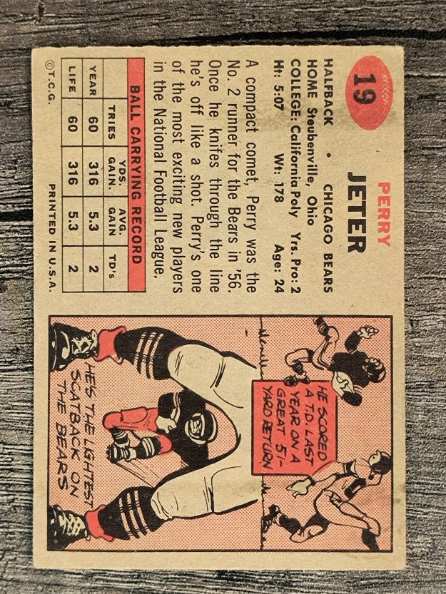 1957 Topps #19 Perry Jeter RC (VG)