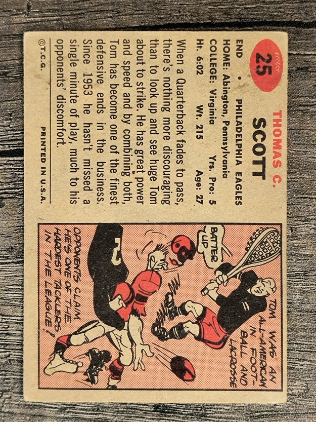 1957 Topps #25 Tom Scott (VGEX)