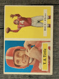 1957 Topps #30 Y.A.Tittle (VGEX)