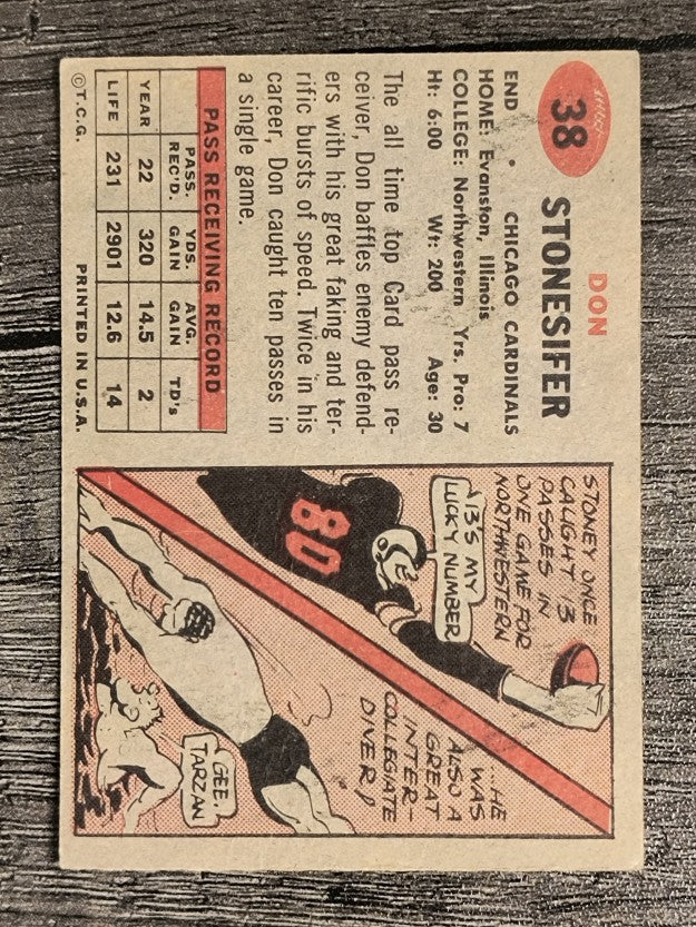 1957 Topps #38 Don Stonesifer (EX)