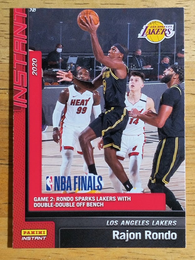 2019-20 Panini Instant Lakers NBA Champions #22 Rajon Rondo HL