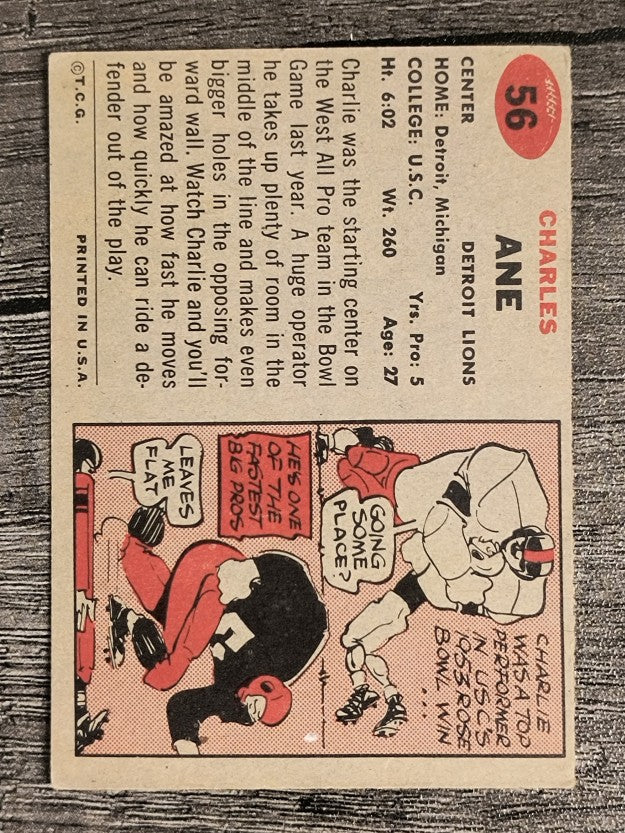 1957 Topps #56 Charlie Ane (EX)