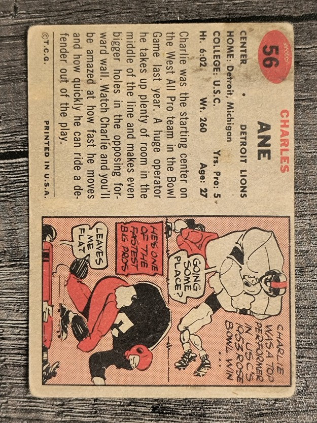 1957 Topps #56 Charlie Ane (VG)