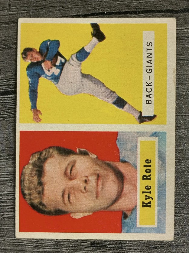 1957 Topps #59 Kyle Rote (VGEX)