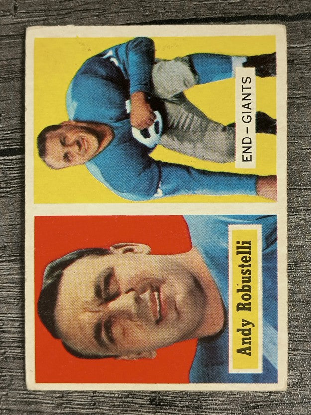 1957 Topps #71 Andy Robustelli (VGEX)