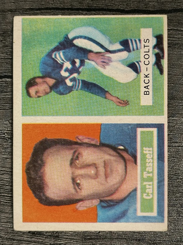 1957 Topps #77 Carl Taseff (VGEX)