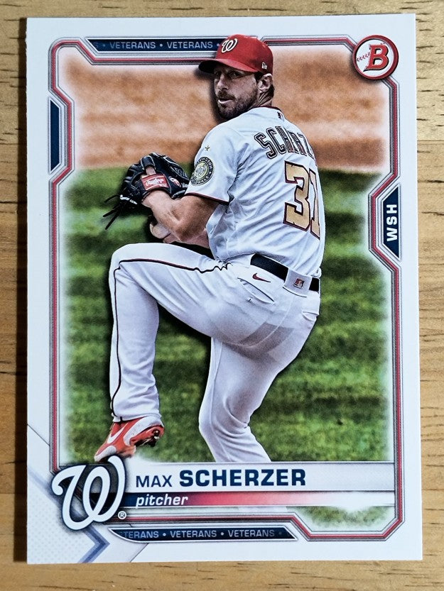 2021 Bowman #39 Max Scherzer