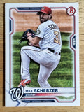 2021 Bowman #39 Max Scherzer