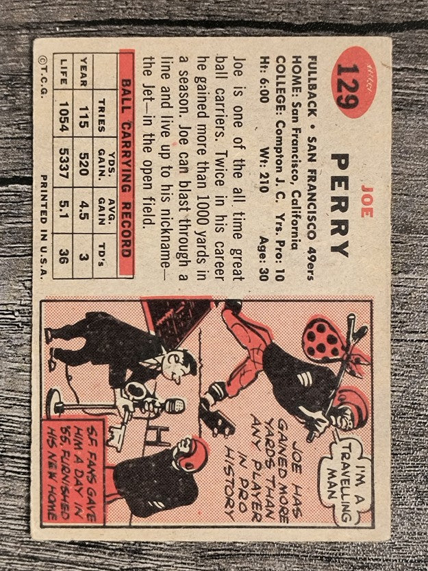 1957 Topps #129 Joe Perry (VGEX)