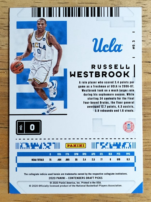 2020-21 Panini Contenders Draft Picks #3 Russell Westbrook