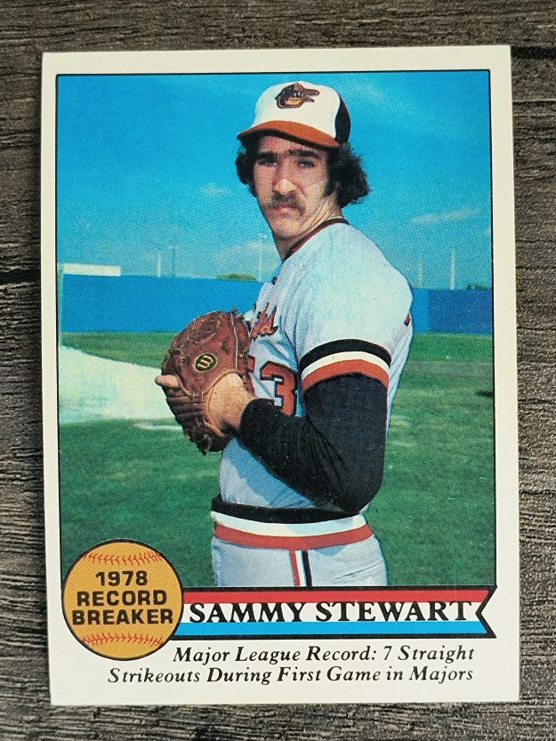 1979 Topps #206 Sammy Stewart RB (NM)