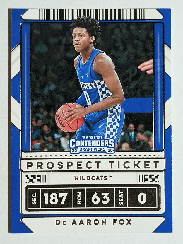 2020-21 Panini Contenders Draft Picks #22 De'Aaron Fox