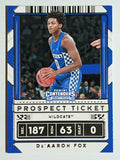 2020-21 Panini Contenders Draft Picks #22 De'Aaron Fox