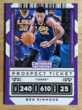 2020-21 Panini Contenders Draft Picks #14 Ben Simmons