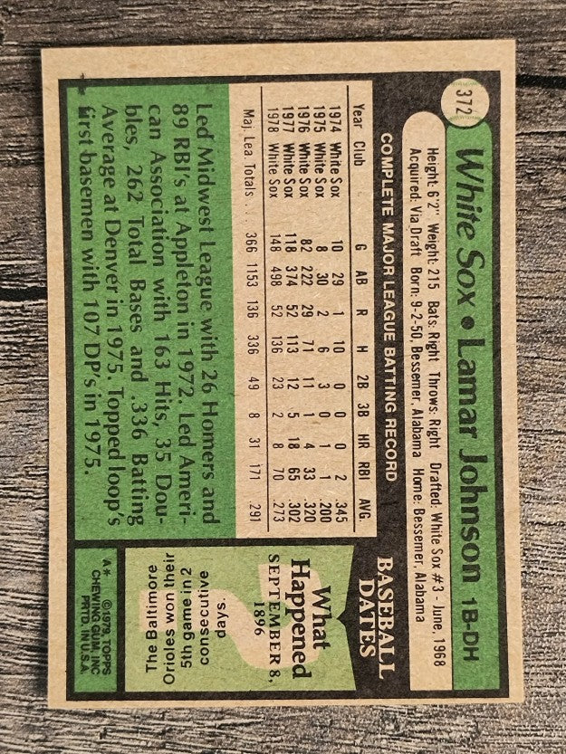 1979 Topps #372 Lamar Johnson (EXMT)