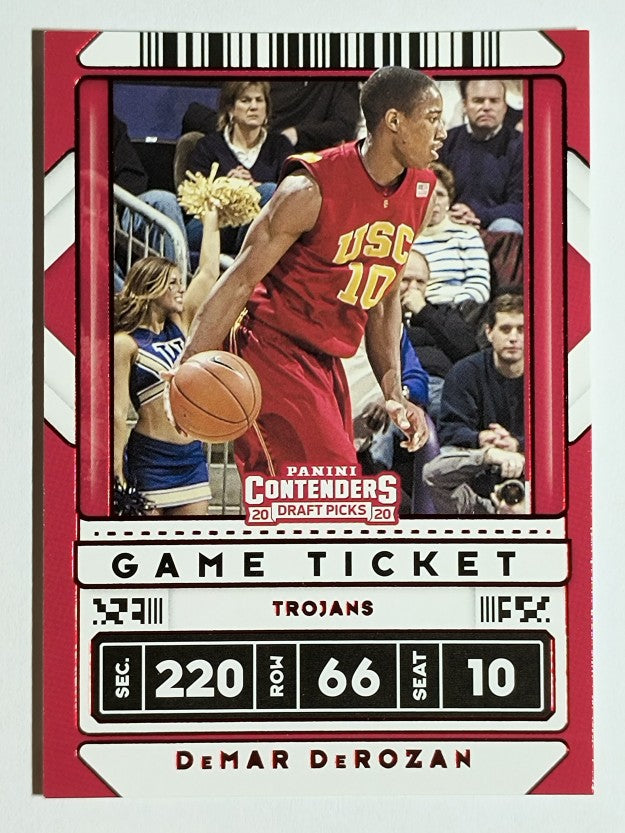 2020-21 Contenders Draft Picks Variations Game Ticket Red #49 DeMar DeRozan