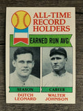 1979 Topps #418 Dutch Leonard ATL/Walter Johnson (NMMT)