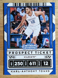 2020-21 Panini Contenders Draft Picks Variations #36 Karl-Anthony Towns