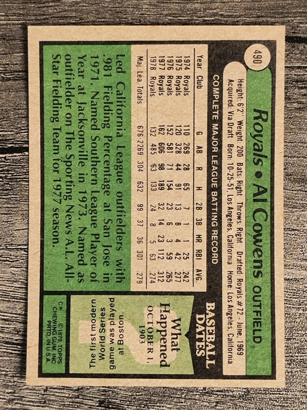 1979 Topps #490 Al Cowens (EXMT)