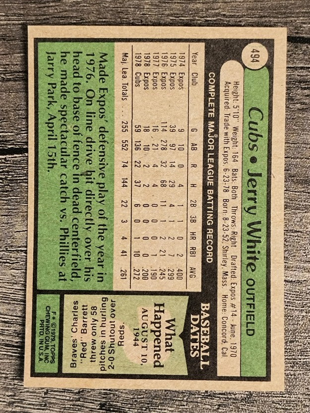 1979 Topps #494 Jerry White (EXMT)