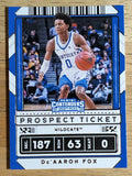 2020-21 Panini Contenders Draft Picks Variations #22 De'Aaron Fox
