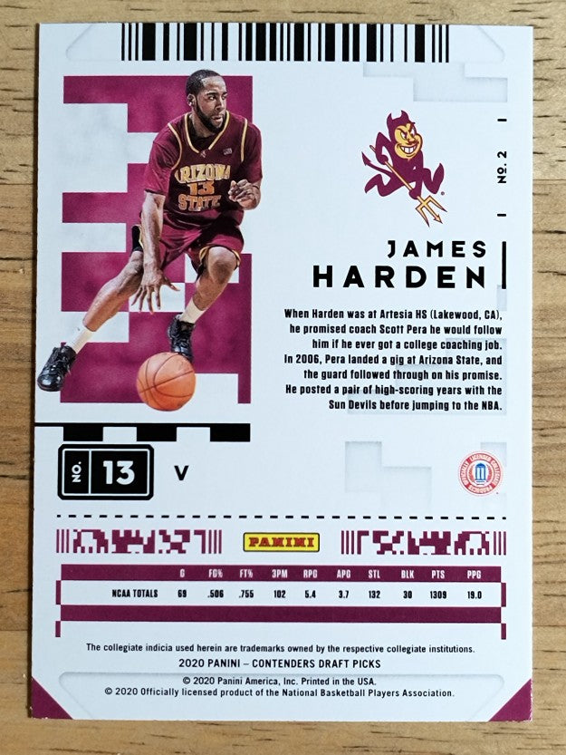 2020-21 Panini Contenders Draft Picks Variations #2 James Harden