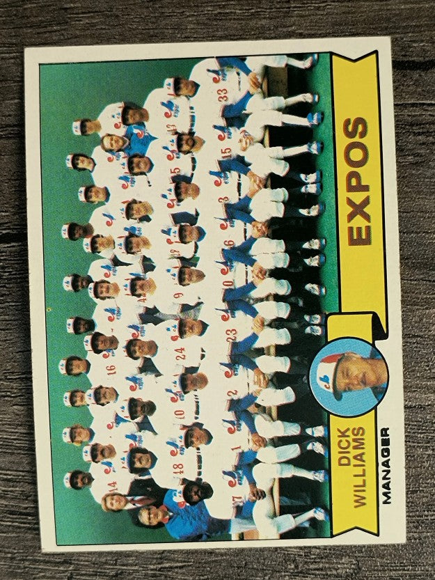 1979 Topps #606 Montreal Expos CL/Dick Williams MG (EX)