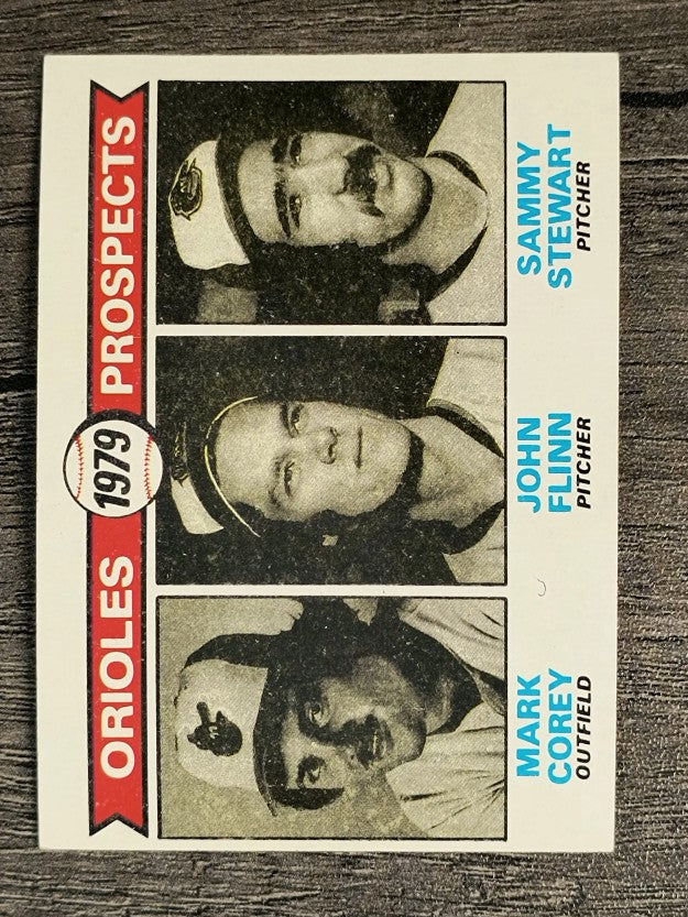 1979 Topps #701 Mark Corey RC/John Flinn RC/Sammy Stewart RC (NM)