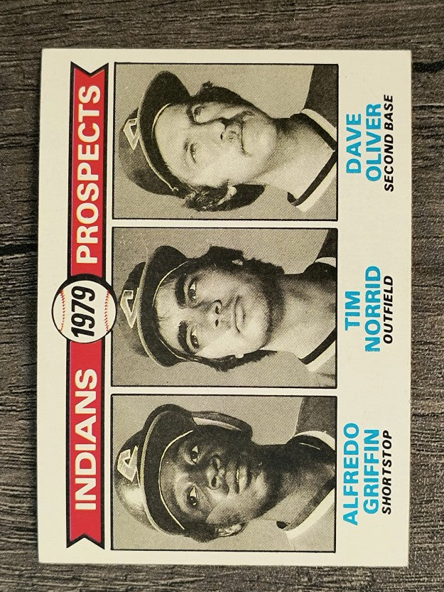 1979 Topps #705 Alfredo Griffin RC/Tim Norrid RC/Dave Oliver (NM)