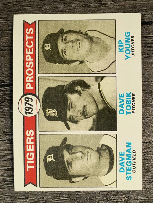 1979 Topps #706 Dave Stegman RC/Dave Tobik RC/Kip Young RC (NM)
