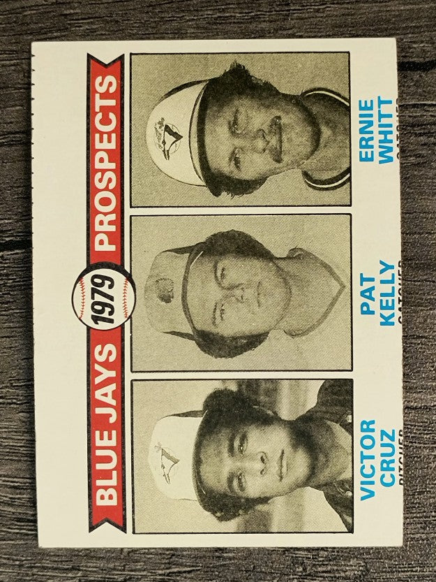 1979 Topps #714 Victor Cruz RC/Pat Kelly RC/Ernie Whitt (VG)