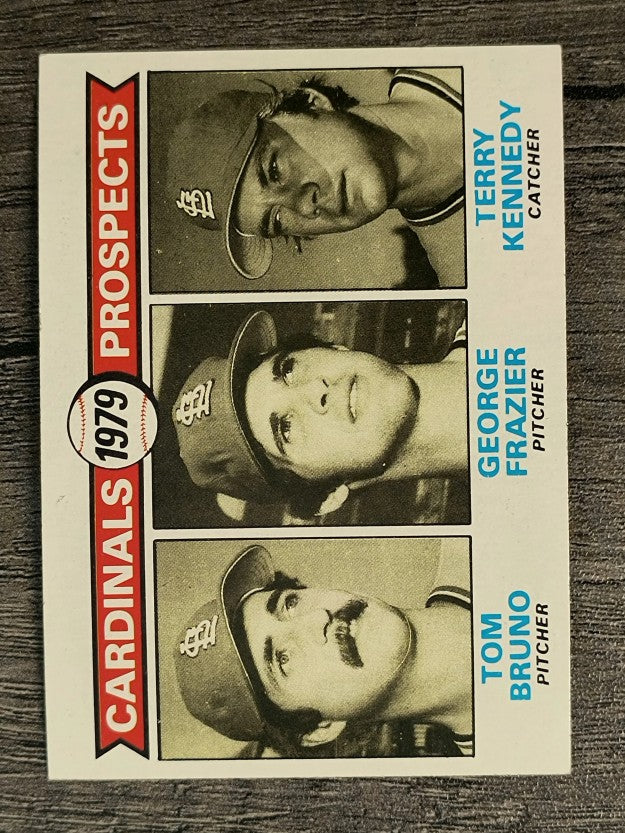 1979 Topps #724 Tom Bruno RC/George Frazier RC/Terry Kennedy RC (EXMT)