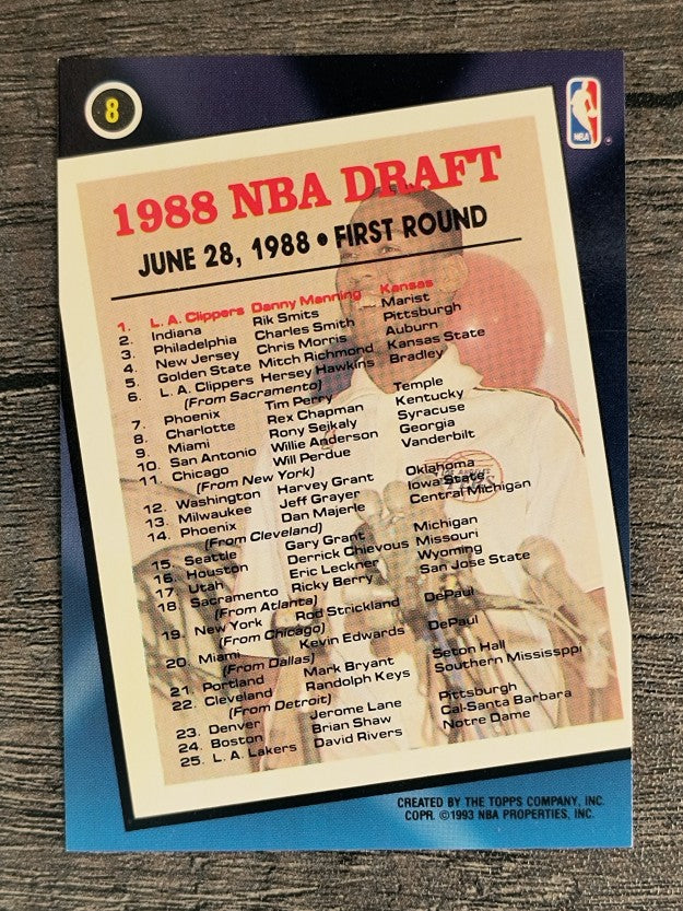 1992-93 Topps Archives #8 Danny Manning FDP