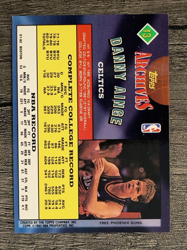 1992-93 Topps Archives #13 Danny Ainge