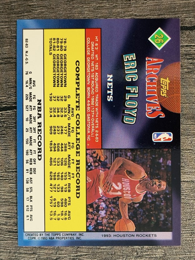 1992-93 Topps Archives #26 Sleepy Floyd