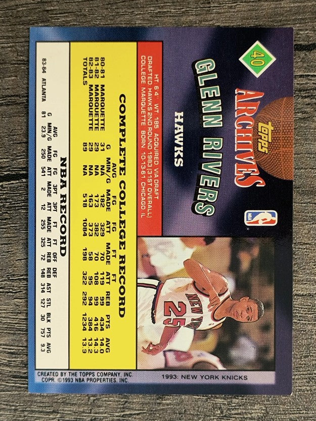 1992-93 Topps Archives #40 Doc Rivers