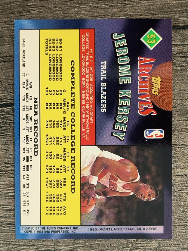 1992-93 Topps Archives #53 Jerome Kersey