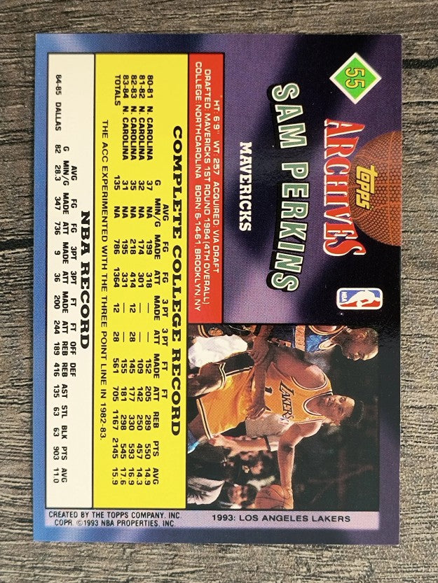 1992-93 Topps Archives #55 Sam Perkins