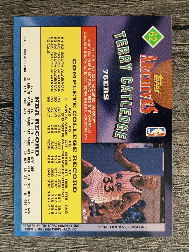 1992-93 Topps Archives #62 Terry Catledge