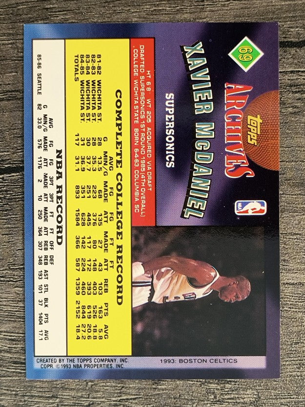 1992-93 Topps Archives #69 Xavier McDaniel