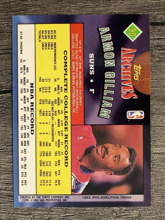 1992-93 Topps Archives #90 Armon Gilliam