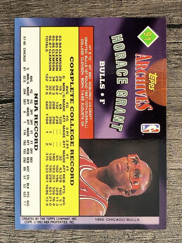 1992-93 Topps Archives #91 Horace Grant