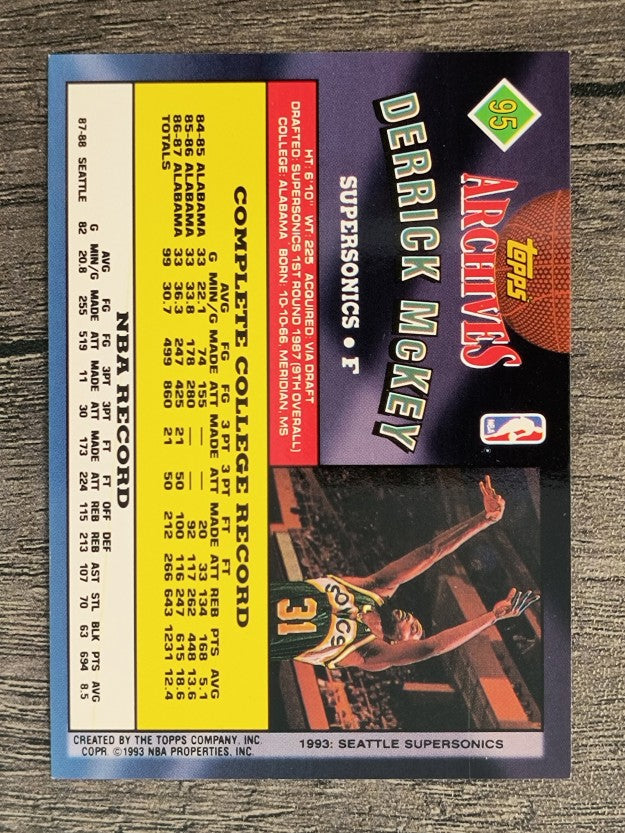1992-93 Topps Archives #95 Derrick McKey