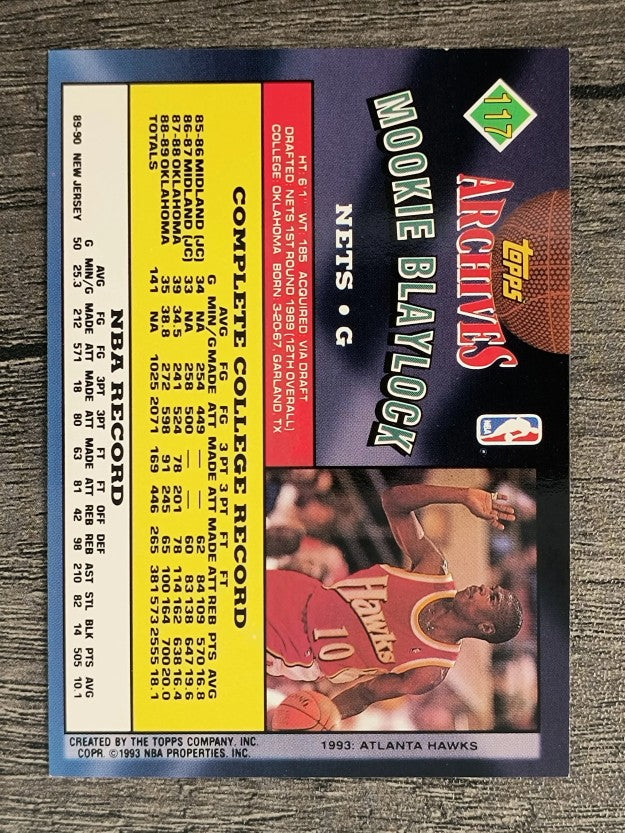 1992-93 Topps Archives #117 Mookie Blaylock