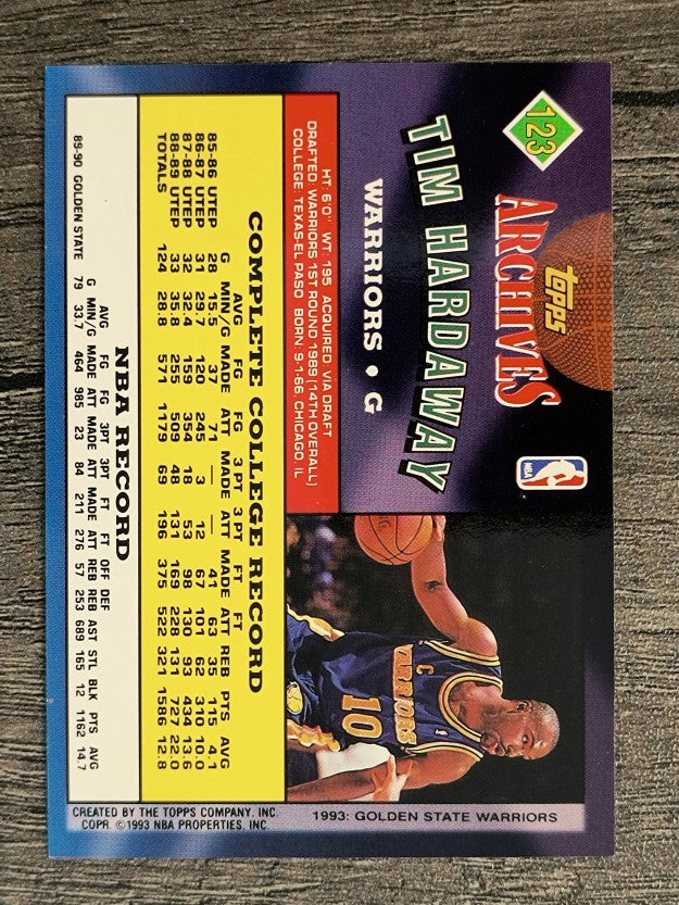 1992-93 Topps Archives #123 Tim Hardaway