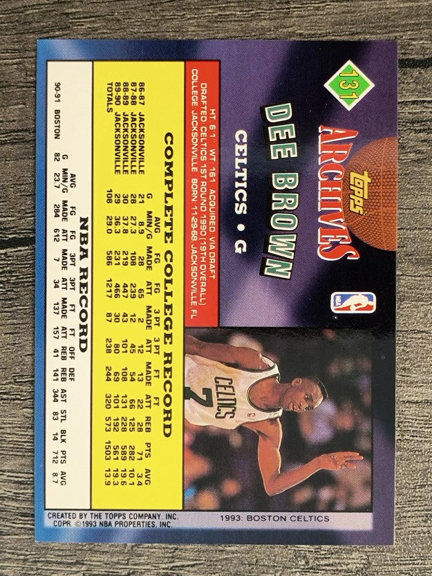 1992-93 Topps Archives #131 Dee Brown