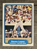 1982 Fleer #12 Dave Lopes