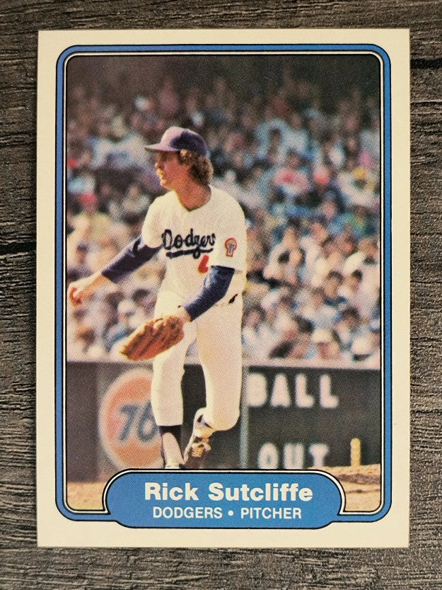 1982 Fleer #25 Rick Sutcliffe