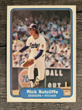 1982 Fleer #25 Rick Sutcliffe