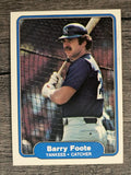 1982 Fleer #34 Barry Foote